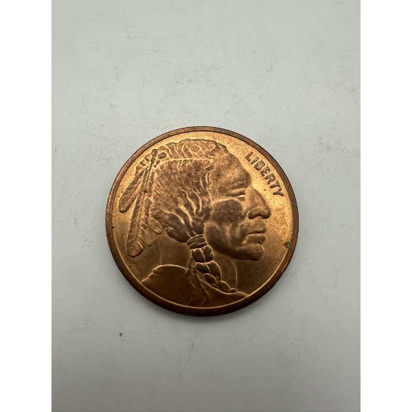 Indian Head 1oz .999 Copper Round