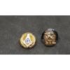 (2) 14K Gold Masonic Lapel Pins- Weight: 0.7g