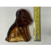 Image 9 : Adorable Degenhart Vintage Glass Dog Figurine- Amber Dark