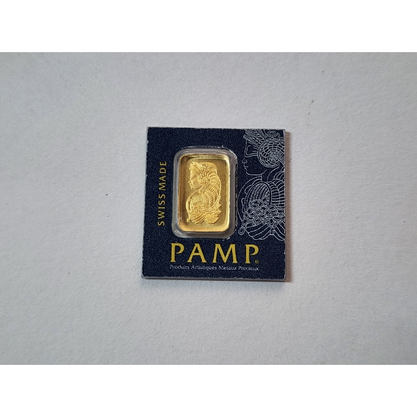 PAMP Suisse 1g .9999 Fine Gold Bar In Sealed Package