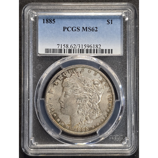 PCGS MS62 1885 Morgan Silver Dollar