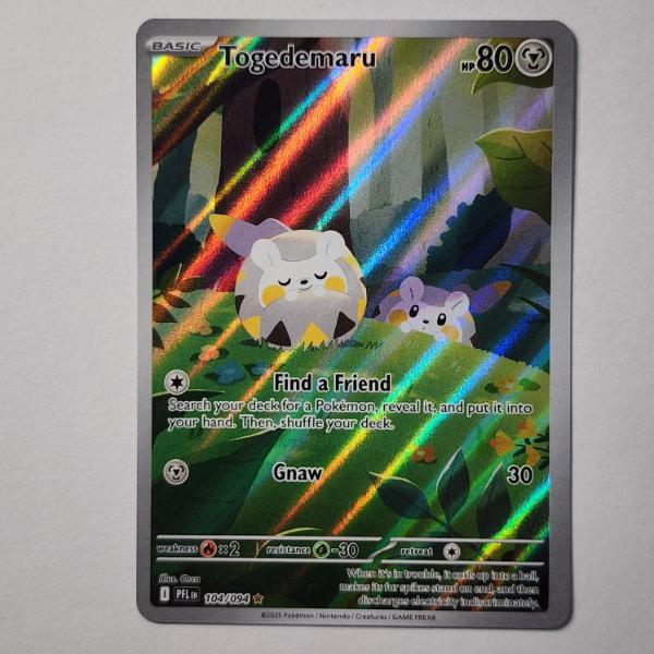 Togedemaru 104/094 Holo Rare Near Mint Pokemon Trading Card