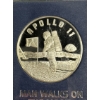 Image 2 : Franklin Mint Apollo 11 30th Anniversary Commemorative Medal- Sterling Silver Coin 