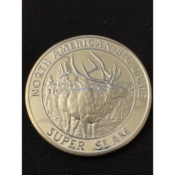 Rare North American Big Game Hunting Club Super Slam .999 Fine Silver Troy Ounce - Mint