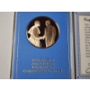 Image 2 : The Franklin Mint "The President And The Pope" Eyewitness Solid Bronze Medal w/ Display & COA