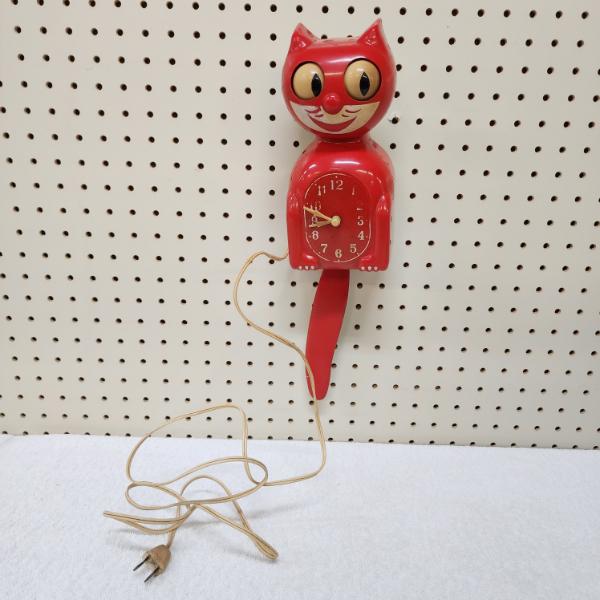 Vintage Red Kit Kat Klock Model C2 with Original Tail!