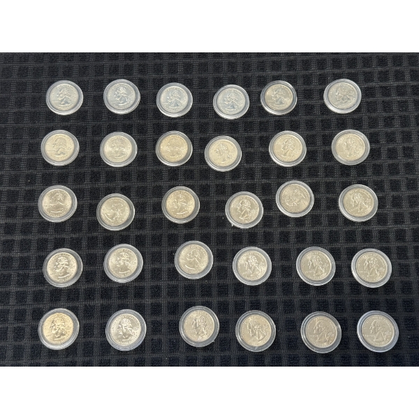 	Lot of 40 Unplated State Quarters - Mint Condition