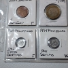 Image 6 : Two Binder Pages Filled with Assorted World Coins: Ireland, Russia, Great Britain, Isreal, & More! 