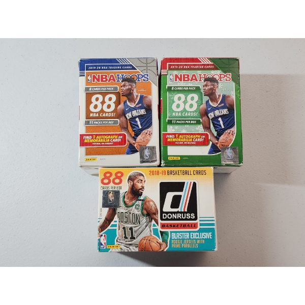 (3) Boxes of Assorted Trading Cards: Baseball, Basketball, and Football