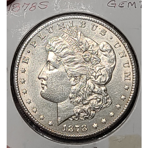 1878-S Morgan Silver Dollar - Incredible Gem BU Condition! - 90% Silver US Coin