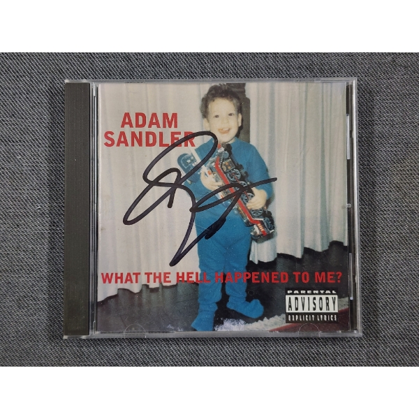 Autographed Adam Sandler "What The H*** Happened To Me?" CD Album Cover - DISC INSIDE DOES NOT MATCH