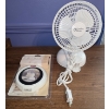 Image 1 : Confort Zone Stand/Clip-On Desk Fan and Brand New Candle Warmer