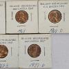 Image 3 : Seven Brilliant Uncirculated Old Lincoln Cents Dated 1961 To 1977