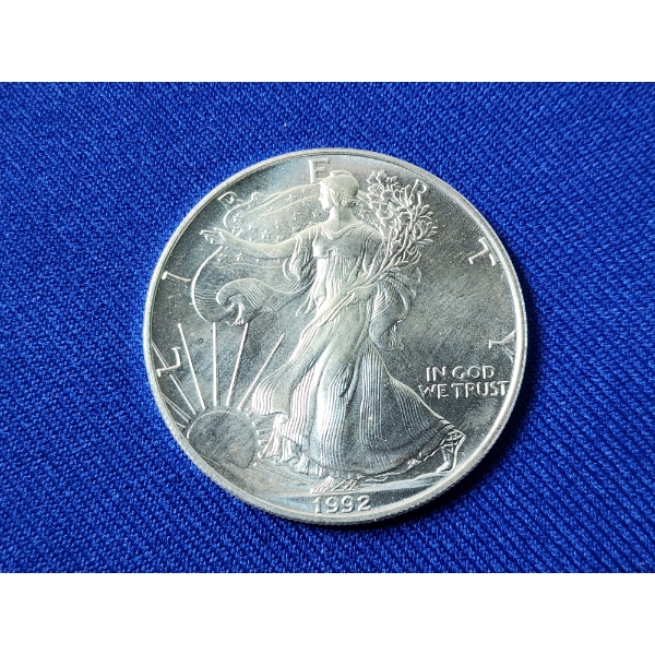 1992 American Silver Eagle - 1 oz .999 Fine Silver Coin