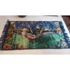 Image 1 : Vintage Velvet Tapestry  Of Pheasant With Fringe 48 x 26