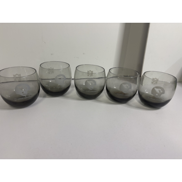 NFL St. Louis Cardinals Collectible Water Glasses - Set of 5