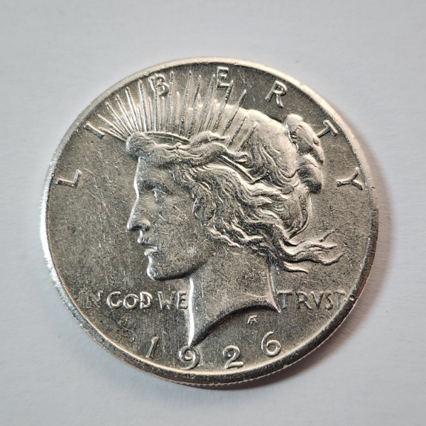 United States 1926 Silver Peace Dollar - 90% U.S. Silver Coin