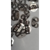 Image 1 : Sterling Silver Double Halo Stud Earrings & Many Sterling Earring Backs - Total Weight: 9.0g
