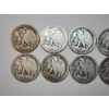Image 6 : x10 Assorted Years Silver Walking Liberty Half Dollars Face Value: $5.00