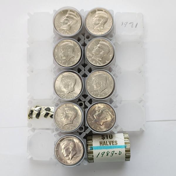 $100.00 Face Value of Assorted Years U.S. Kennedy Half Dollars