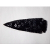 Image 2 : Fascinating Black Obsidian Native American Arrowhead - Measures About 4.5 Inches - Incredible Piece!