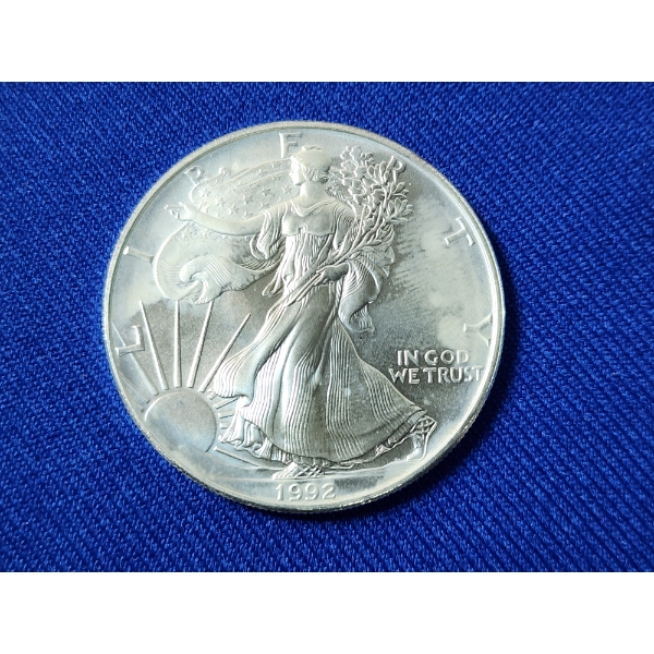 1992 American Silver Eagle - 1 oz .999 Fine Silver Coin