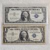 Image 1 : Two United States $1 Silver Certificate Banknotes FV: $2.00