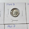 Image 4 : x11 Assorted Years United States 90% Silver Roosevelt Dime - Face Value: $1.10