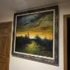 Image 2 : Beautiful Original Acrylic On Canvas Painting- 39 x 39 Scenic View & Nicely Framed
