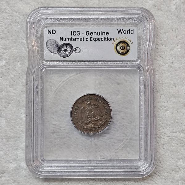 ICG Genuine ND Numismatic Expedition World Mexico Coin