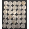 Image 4 : Assorted Years/Mint Marks United States 90% Silver Mercury Dimes - Face Value: $3.00