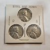 Image 1 : Three United States Steel War Pennies 1943 D/P/S Mints