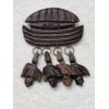Image 4 : 2 Handcrafted Wooden Brooches