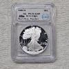 Image 1 : Austin Hutto Signed 1986-S Proof American Silver Eagle Graded PR70 DCAM by the ICG