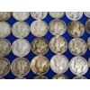Image 6 : Lot of Assorted Year U.S. 90% Silver Dimes: Mercury and Roosevelt FV: $5.50