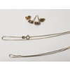 Image 4 : 14K Gold Chain 22" Necklace And Stud Earrings Total Weight: 4.0g