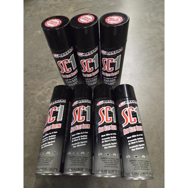 Seven New 17.2oz Spray Cans Of SC1 High Gloss Coating Bike Spray