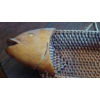 Image 4 : Very Unique Vintage Wood & Wicker hand Made Fish Basket - See Pics - 1" Long  Nice Condition RARE