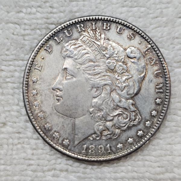 1891 Morgan 90% Silver Dollar FV: $1.00
