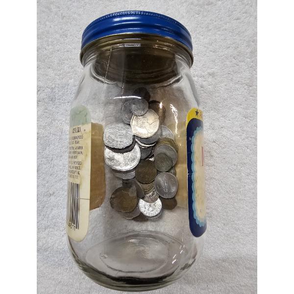Jar of Assorted World Coins - See Pics for Detail