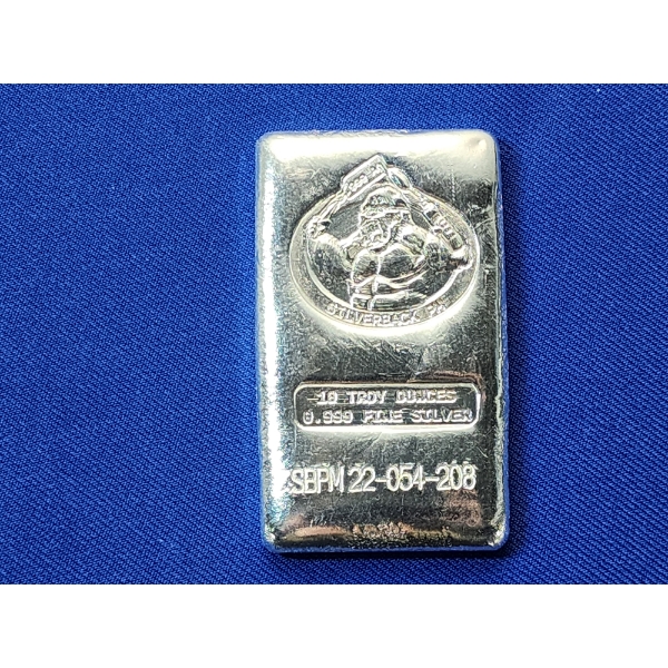 Silverback Precious Metals Gorilla 10 Troy Ounce .999 Fine Silver Bar