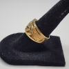 Image 3 : Vintage 14K Yellow Gold Raised Panther Ring - Size 6.5 - TW: 8.7g
