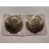 Image 1 : 2 - Dwight Eisenhower United States One Dollar Coins - Mint Condition