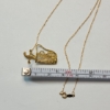 Image 5 : 14K Yellow Gold Golf Bag Pendant and Broken Necklace - TW: 2.1g