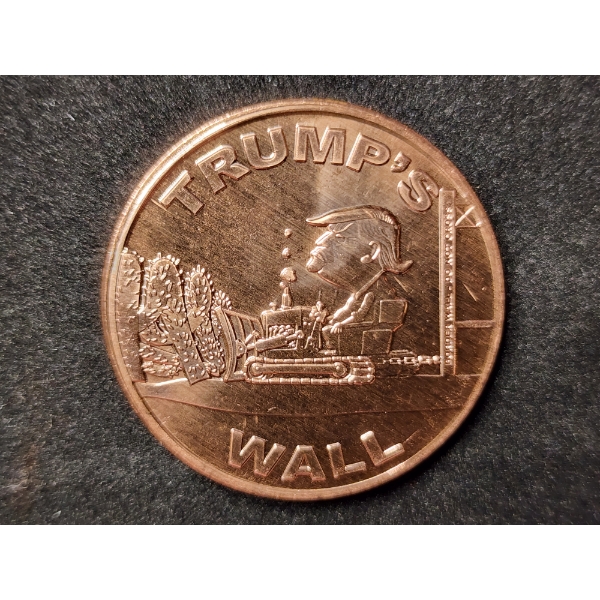 Trump's Wall 1 Oz .999 Fine Copper Round