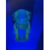 Image 1 : Adorable Degenhart Vintage Uranium Glass Dog Figurine -Dark Sapphire