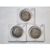 Image 1 : Three 90% Silver U.S. Half Dollars: 1942 Walking Liberty, 1954-D & 1960-D Franklin FV: $1.50