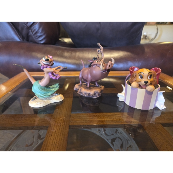 Group of 3 Disney Collectable Figurines