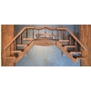 Image 1 : 3 Piece Wooden Wall Shelf Set with 2 Sets of Stairs and a Balcony