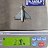 Image 4 : 1oz .999 Fine Copper Eurofighter Typhoon Shaped Colorized Medal